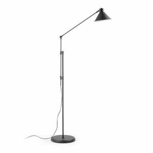 Czarna lampa stojąca z metalowym kloszem (wysokość 220 cm) Dione – Kave Home obraz