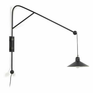 Czarny kinkiet ø 30 cm Eleazar – Kave Home obraz