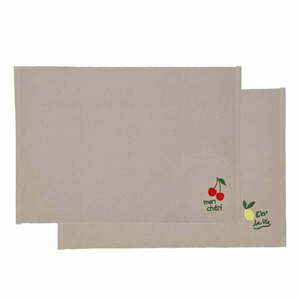 Bawełniane maty stołowe zestaw 2 szt. 33x48 cm Bistro – Södahl obraz
