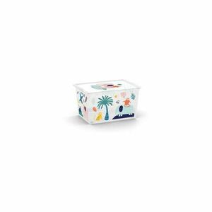 Biały plastikowy pojemnik dziecięcy 55x39x31 cm C Box Style – KIS obraz