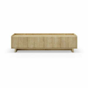 Szafka pod TV w dekorze dębu w naturalnym kolorze 180x45x40 cm Daira – Marckeric obraz