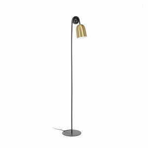 Czarna/w kolorze złota lampa stojąca z metalowym kloszem (wysokość 180 cm) Natsumi – Kave Home obraz