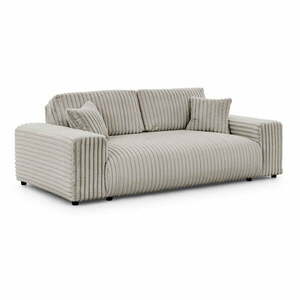 Jasnoszara sztruksowa sofa 213 cm Justin – Ropez obraz