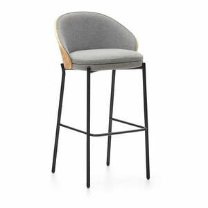 Szaro-naturalny hoker (wysokość siedziska 77 cm) Eamy – Kave Home obraz