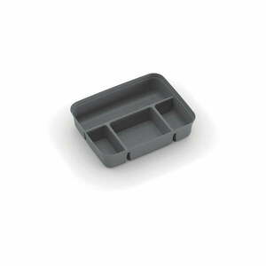 Szary plastikowy separator do pojemnika 31, 5x24x7, 5 cm K Latch Box – KIS obraz