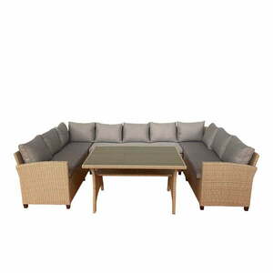 Beżowy zestaw mebli ogrodowych dla 9 osób Ventura – Unique Furniture obraz