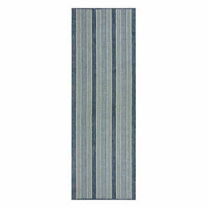 Zielononiebieski dywan odpowiedni na zewnątrz 80x230 cm Roma Stripe – Flair Rugs obraz