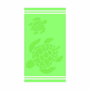 Zielony bawełniany ręcznik plażowy 70x140 cm Turtle – B.E.S. obraz