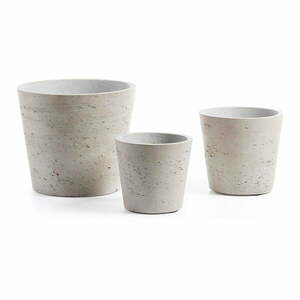 Betonowe doniczki zestaw 3 szt. ø 23, 5 cm Low – Kave Home obraz