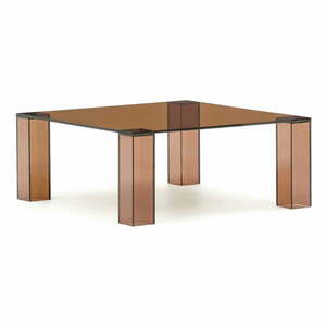 Brązowy szklany stolik 85x85 cm Adularia – Kave Home obraz