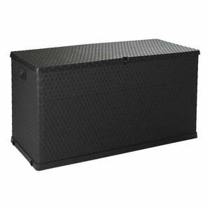 Ciemnoszara skrzynia ogrodowa Rattan – Toomax obraz