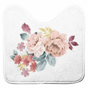Biało-różowy dywanik łazienkowy do WC 45x45 cm Jayana – douceur d'intérieur obraz