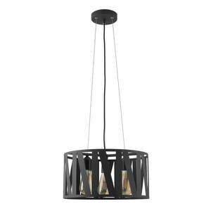 Czarna lampa wisząca z metalowym kloszem ø 39, 5 cm Melody – GTV obraz
