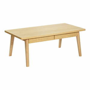Stolik w dekorze dębu w naturalnym kolorze 60x120 cm Nice – Woodman obraz