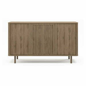 Komoda w dekorze dębu w naturalnym kolorze 138x80x40 cm Salma – Marckeric obraz