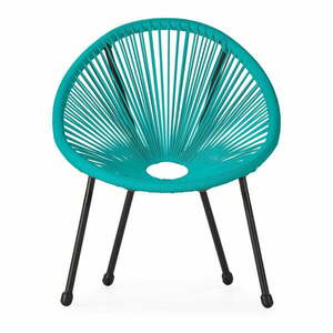 Dziecięce niebieskie rattanowe krzesełko Bonami Essentials Avocado, 50, 5x62x55, 5 cm obraz
