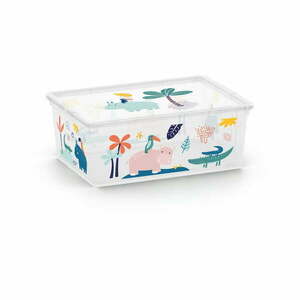 Biały plastikowy pojemnik dziecięcy 37x26x15 cm C Box Style – KIS obraz