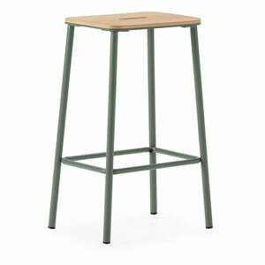 Zielone hokery zestaw 2 szt. (wysokość siedziska 65 cm) Abba – Marckeric obraz