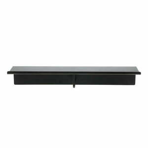 Czarny stalowy wieszak ścienny z półką 21, 5 cm A-Coat – Zone obraz