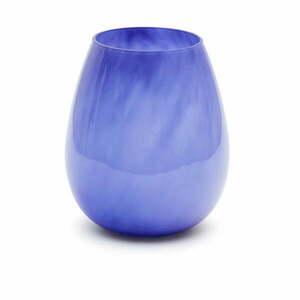 Niebieski szklany wazon (wysokość 26 cm) Kelse – Kave Home obraz