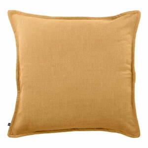 Poszewka na poduszkę z mieszanki lnu 45x45 cm Blok – Kave Home obraz