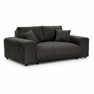 Ciemnoszara sztruksowa sofa 178 cm Justin – Ropez obraz