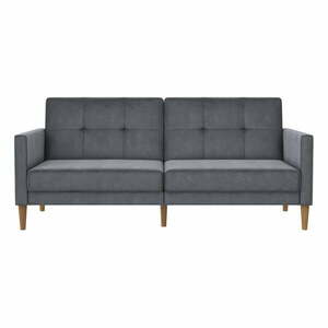 Szara aksamitna rozkładana sofa 207 cm Lilly – Støraa obraz