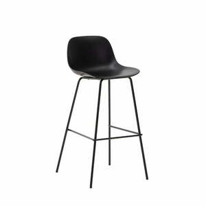 Czarny hoker (wysokość siedziska 74 cm) Altea – Kave Home obraz