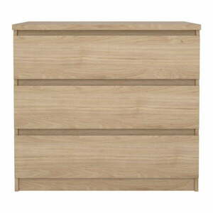 Komoda w dekorze dębu w naturalnym kolorze 77x70x50 cm Naia – Tvilum obraz