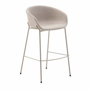 Beżowy hoker (wysokość siedziska 75 cm) Yvette – Kave Home obraz