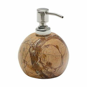 Marmurowy dozownik do mydła w naturalnym kolorze 200 ml Spalsh – Kave Home obraz