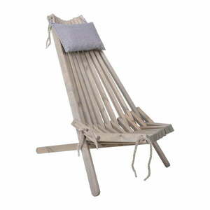 Szary drewniany fotel ogrodowy Falun – Garden Pleasure obraz
