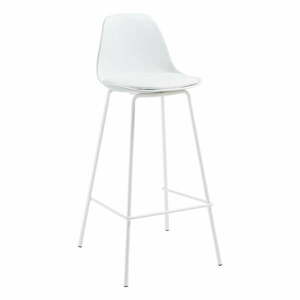 Biały hoker (wysokość siedziska 65 cm) Brighter – Kave Home obraz