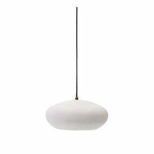 Biała lampa wisząca z metalowym kloszem ø 40 cm Inda – Kave Home obraz