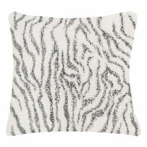 Biało-szara bawełniana poduszka dekoracyjna Tiseco Home Studio Zebra, 45x45 cm obraz