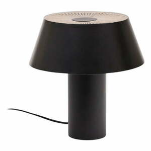 Czarna lampa stołowa z metalowym kloszem (wysokość 32 cm) Ancare – Kave Home obraz