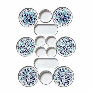 Ceramiczny zestaw talerzy 14 szt. – Hermia obraz