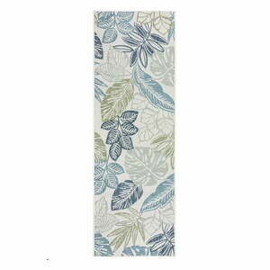 Zielono-niebieski dywan odpowiedni na zewnątrz 80x230 cm Bella Leaf – Flair Rugs obraz