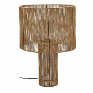 Lampa stołowa w naturalnym kolorze z kloszem z juty (wysokość 54 cm) Pontos – Kave Home obraz