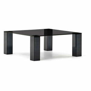 Ciemnoszary szklany stolik 85x85 cm Adularia – Kave Home obraz