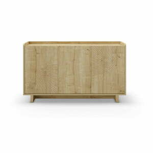 Komoda w dekorze dębu w naturalnym kolorze 140x80x40 cm Daira – Marckeric obraz