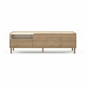 Szafka pod TV w dekorze dębu w naturalnym kolorze 180x55, 5x44 cm Monza – Marckeric obraz