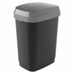 Czarny kosz na śmieci 25 l Dual Swing Bin M – KIS obraz