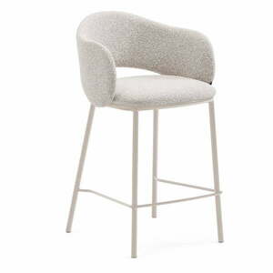 Hoker w kolorze kości słoniowej (wysokość siedziska 65 cm) Maina – Kave Home obraz