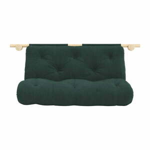 Ciemnozielona sztruksowa rozkładana sofa 135 cm Hooked – Karup Design obraz