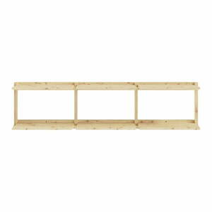 Regał ścienny z litego drewna sosnowego w naturalnym kolorze 192x47, 5 cm Groove – Karup Design obraz