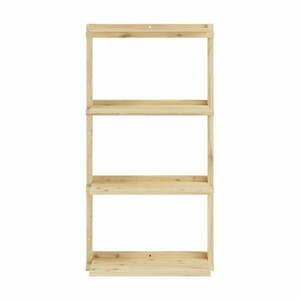 Regał ścienny z litego drewna sosnowego w naturalnym kolorze 66x127 cm Groove – Karup Design obraz