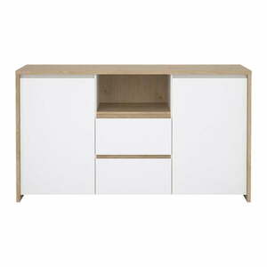 Biało-naturalna komoda w dekorze dębu 149x84x48 cm Next – Tvilum obraz