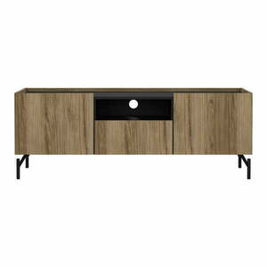 Brązowa szafka pod TV w dekorze dębu 147x54x41 cm Bergen – Tvilum obraz