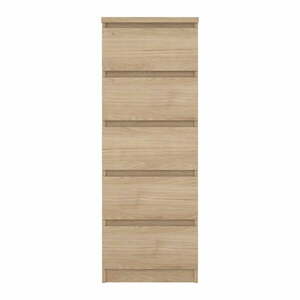 Komoda w dekorze dębu w naturalnym kolorze 40x111x50 cm Naia – Tvilum obraz